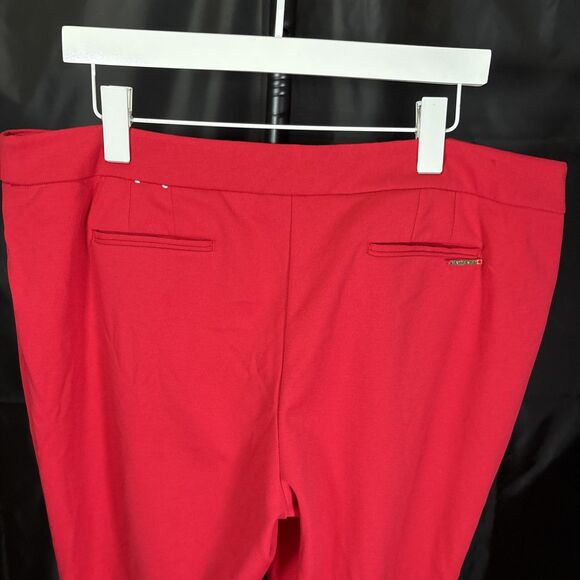 Anne Klein Dress Pants Red  Comfort Knit Womens Sz 16 Straight Leg - Picture 8 of 11
